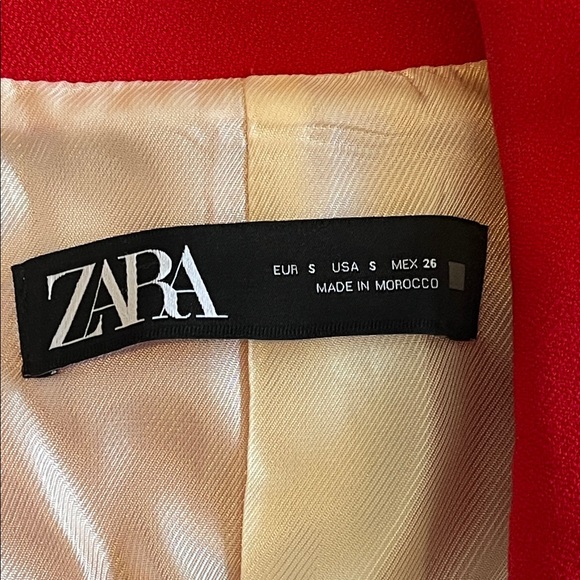 Zara Tailored Double Breasted Blazer Size Small - Picture 15 of 16